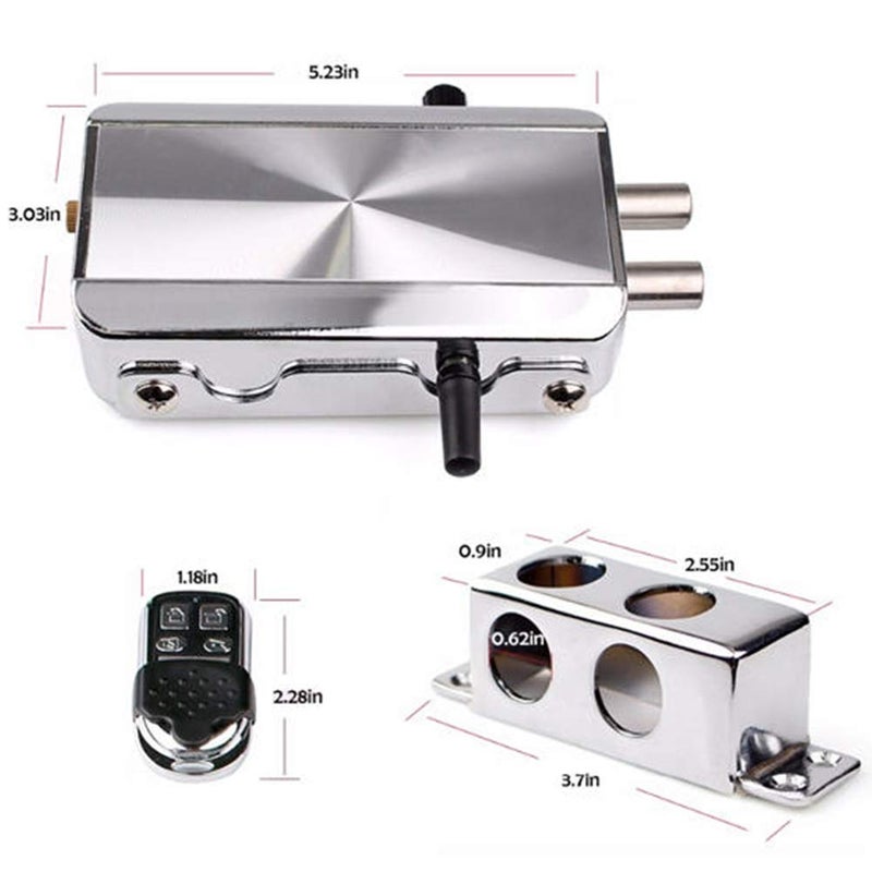 CfoPiryx Electronic Intelligent Door Lock Kit, Smart Wireless Anti-theft Home Security Keyless Deadbolt Access Control System with 4 Remote Control - Image 4